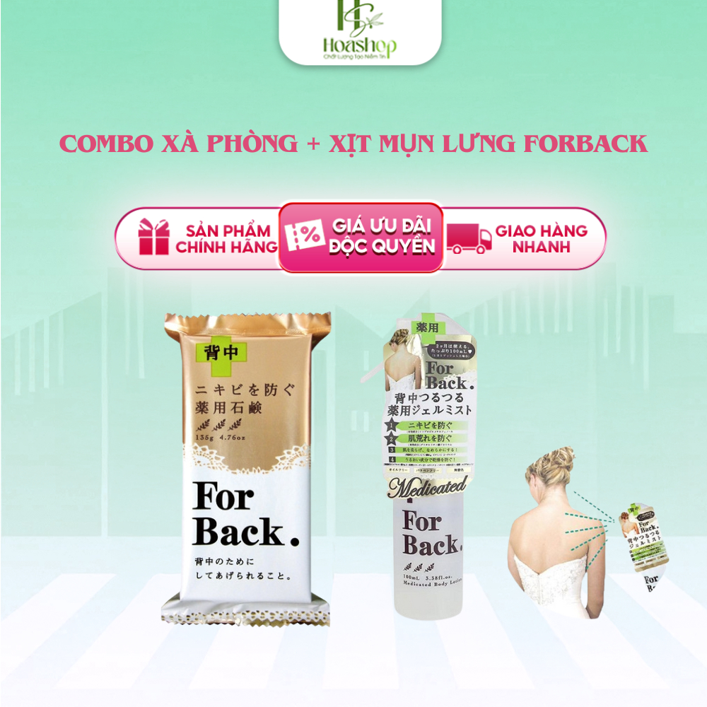 COMBO Xà Phòng + Xịt Mụn Lưng Forback
