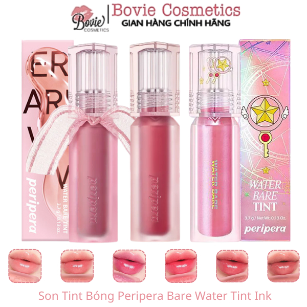 Son Tint Bóng Peripera Ink Bare Water Tint 3.8g 01 02 05 06