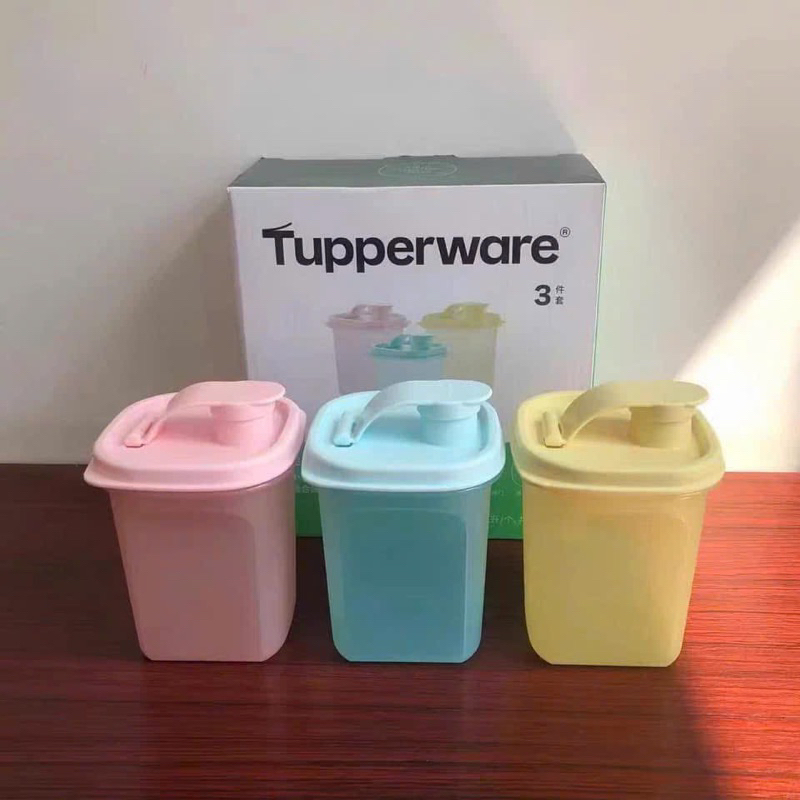 SẴN SET 3 BÌNH NƯỚC SLIM TUPPERWARE 350ML FULLBOX CHÍNH HÃNG