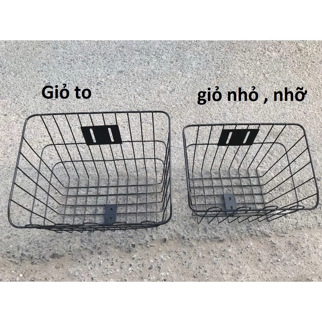 Giỏ  Sắt Chaly xe đạp