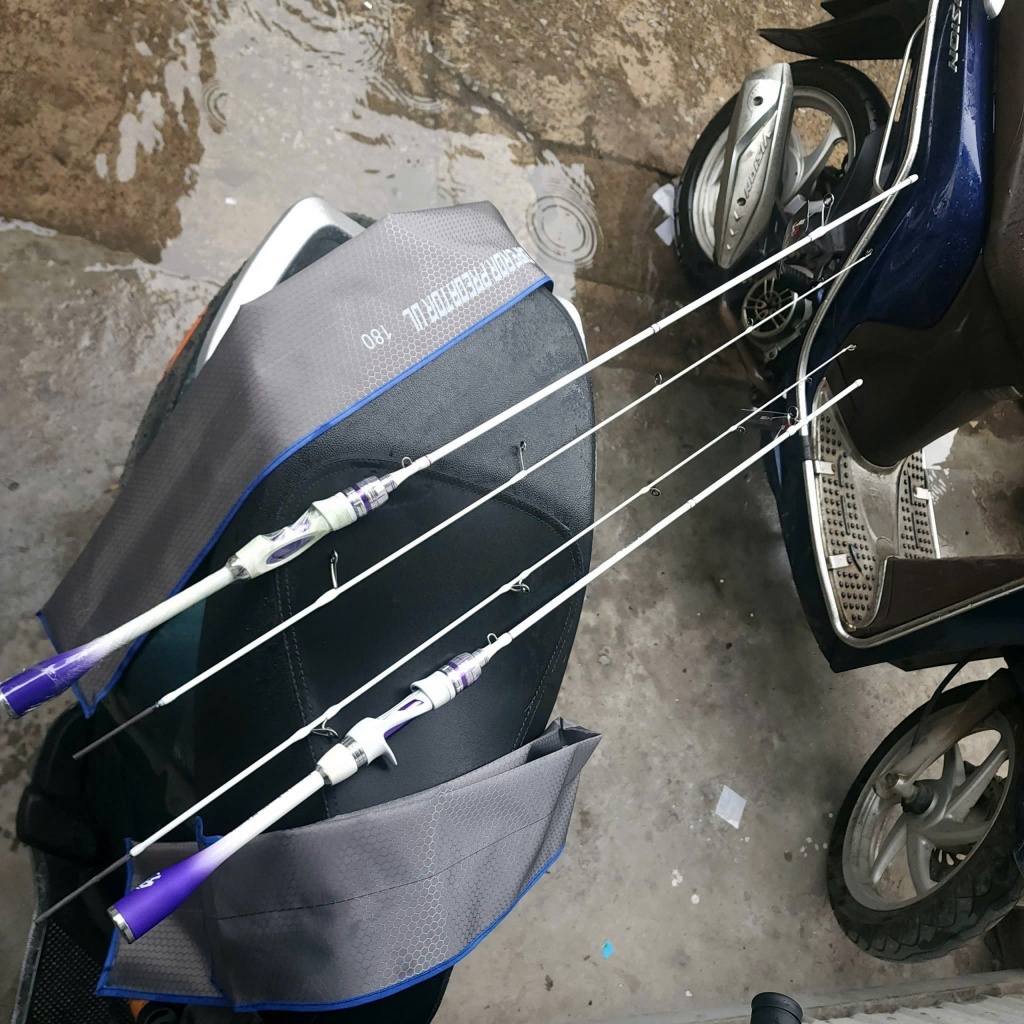 Cần UL Hoàng Đế - Emperor predator Màu Tím trắng hài hòa chuyên lure cá lóc.