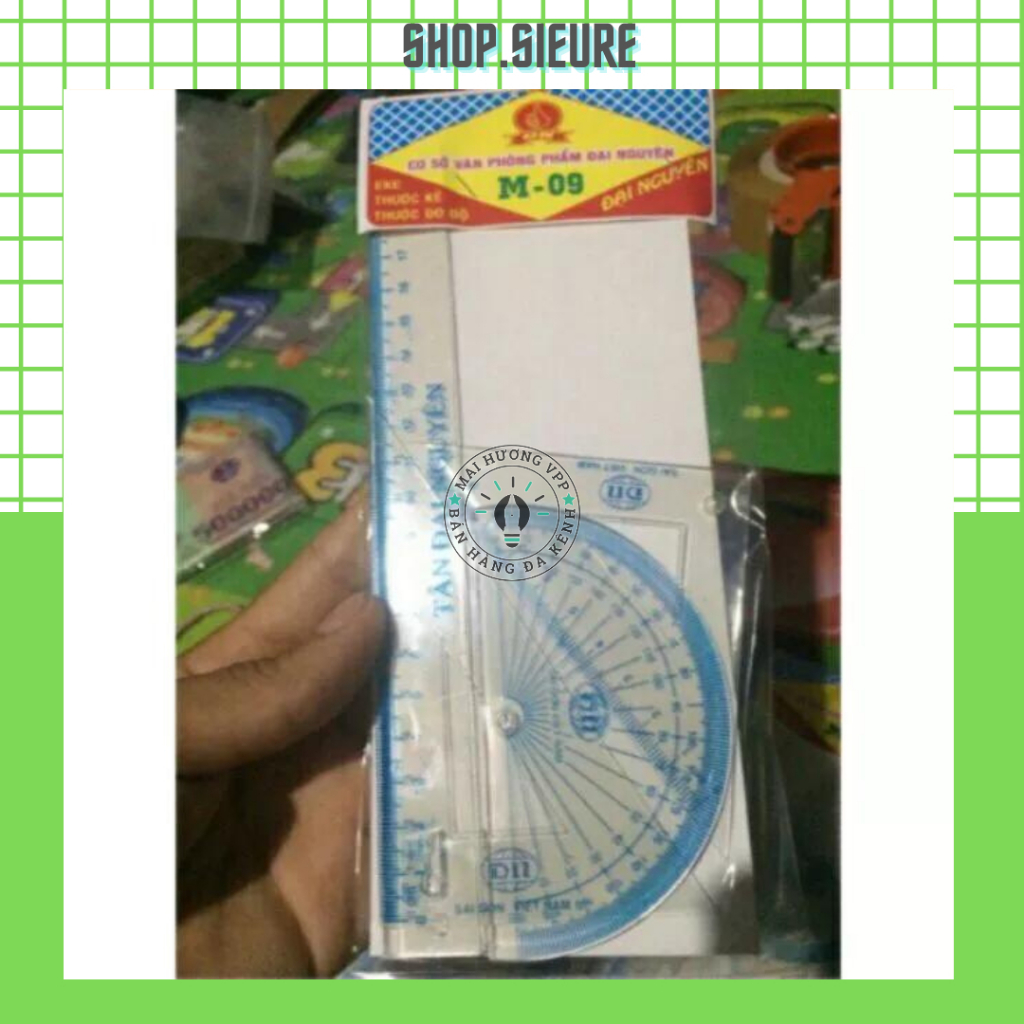 2 Bộ ê ke 4 trong 1 (gồm thước kẻ, eke 30đ, eke 45đ, đo độ)