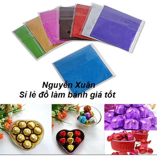 Giấy bạc bọc socola, kẹo (100 tờ/ gói)