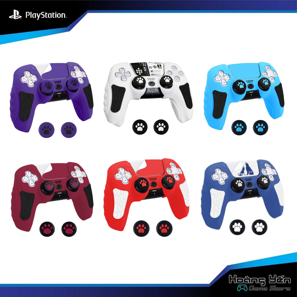 Bao Silicon Tay Cầm PS5 nhiều màu sắc loại tốt chất liệu dày