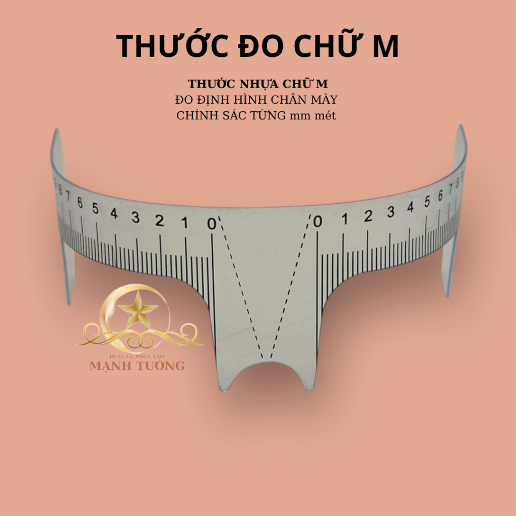 thước đo chân mày chữ M