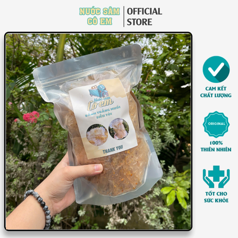 Set Bánh Tráng Muối Siêu Tỏi đậm vị, thơm ngon nhà Nước Sâm Cô Em Thức Ăn Food Snack Ăn Vặt