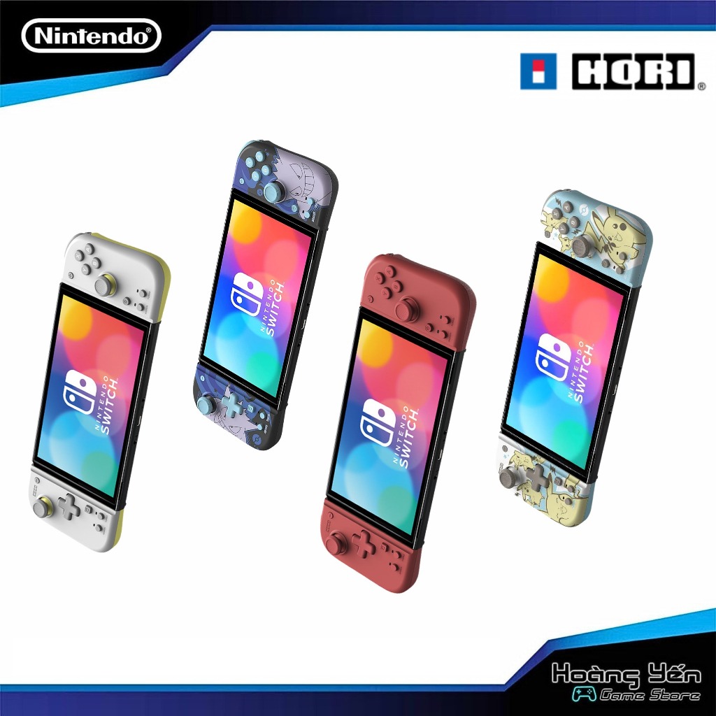 Tay Cầm Hori Split Pad Pro Compact (Light Gray & Yellow) Cho Nintendo Switch Oled