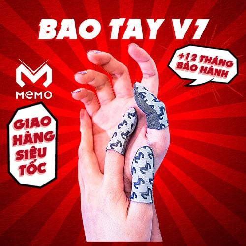 Bao tay gaming MEMO VER 7 sợi bạc kim cao cấp siêu mỏng chơi game FF PUBG Liên quân chống mồ hôi thao tác văn phòng