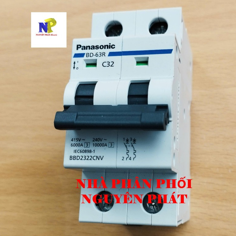 [PANASONIC] Cầu Dao Tự Động MCB 2 Pha