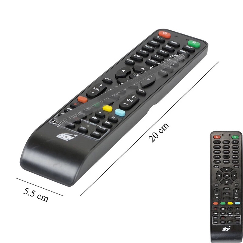 Remote  đầu Tivi USE FOR SCTV + Pin (Điều khiển từ xa dùng cho tivi)