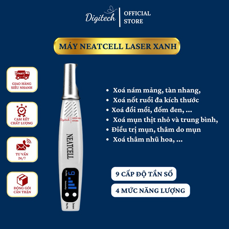 Máy laser Neatcell hỗ trợ làm mờ xăm, giảm nám, xoá nốt ruồi, làm sáng, đều màu da hiệu quả | Phù hợp cho cá nhân & Spa