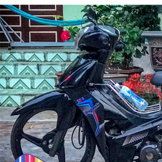 TEM ELEGANT SYM 50 CHỈ SỌC ĐA SẮC DECAL 3A