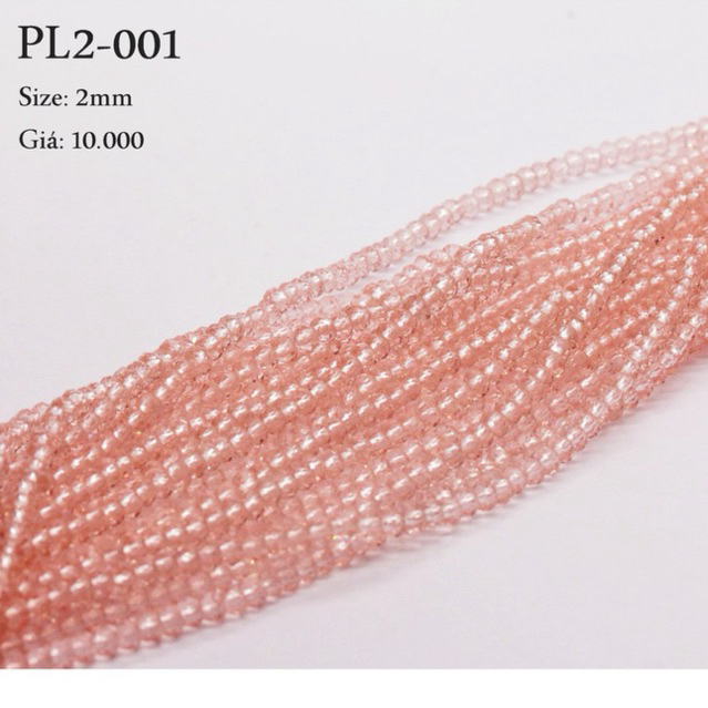 Dây hạt pha lê 2mm - Link 1/2, nguyên liệu trang trí may mặc, phụ liệu may mặc, phụ kiện tóc