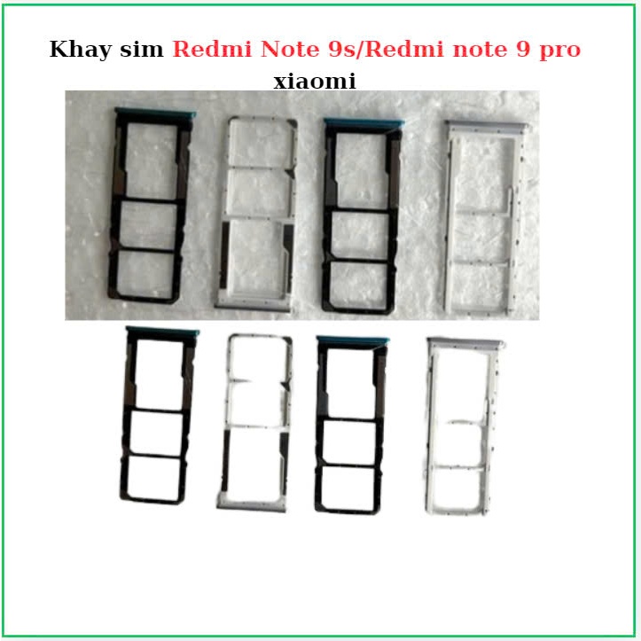 Khay sim xiaomi ,redmi Note 9s,Redmi note 9 Pro,dùng chung
