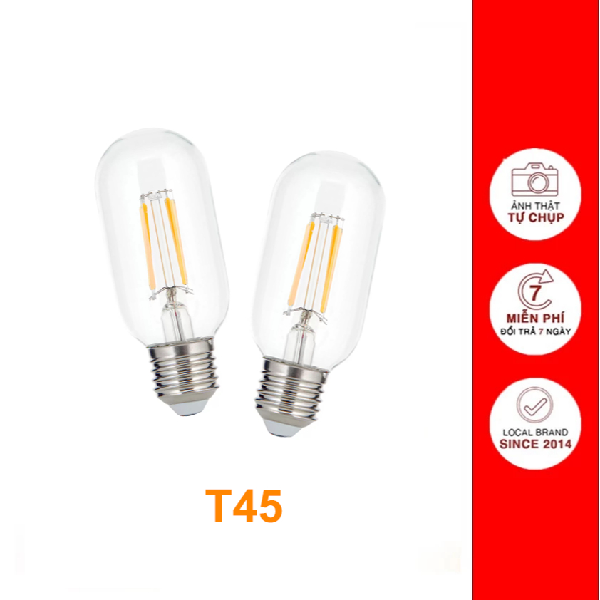 Bóng Đèn LED Edison T45 4W E27