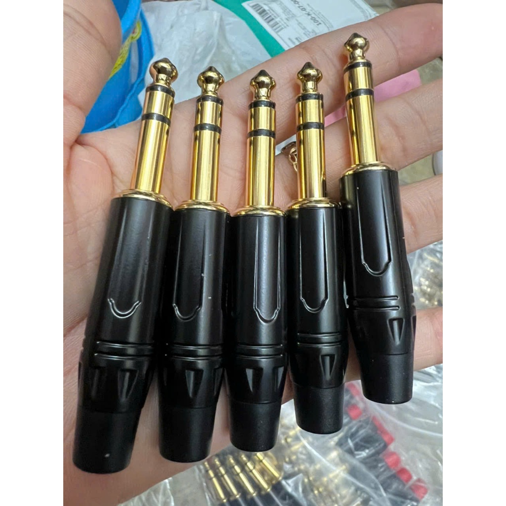 Jack 6.5 (6 ly) stereo + mono chuẩn đồng hàng nhập khẩu