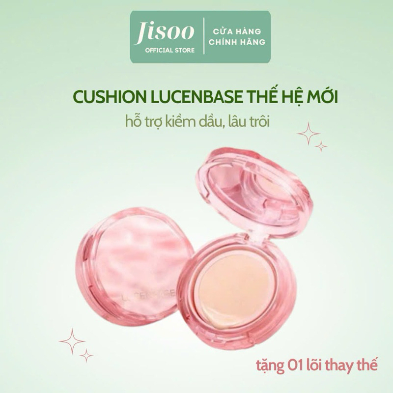 [BẢN CAO CẤP] Tặng kèm lõi thay Cushion Lucenbase cấp ẩm, kiềm dầu, chống nước, che phủ tốt