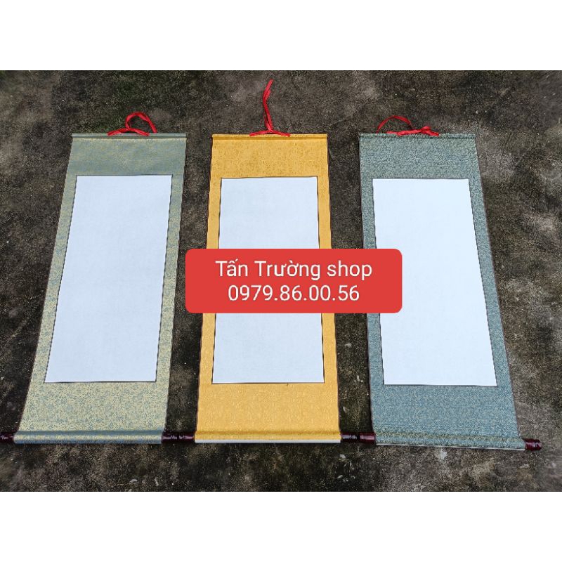 Giấy biểu lụa viết thư pháp kt 40*100