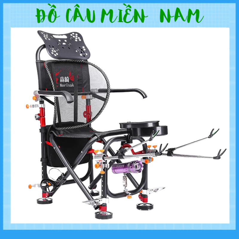 Ghế Câu Đài Hình Cá Chép Ghế Địa Hình Tựa Cao Gồm Đầy Đủ Phụ Kiện