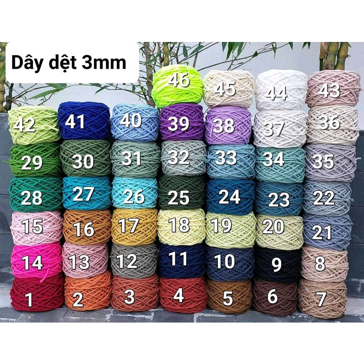 500g-Dây dệt làm Macrame, sợi đan móc mũ nón, túi xách.