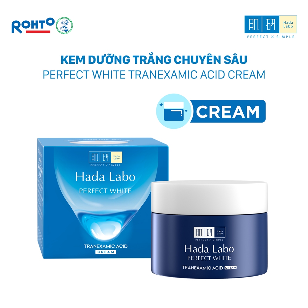 Kem dưỡng trắng Hada Labo Perfect White Tranexamic Acid Cream 50g
