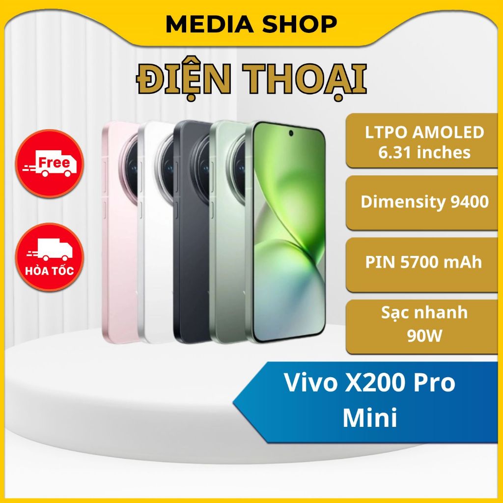 Điện thoại Vivo X200 Pro Mini (Bảo Hành vàng 12 Tháng) - Dimensity 9400- Giá rẻ - Mobilecity Media