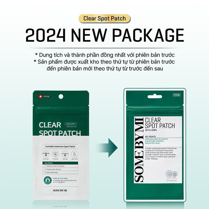 [Sẵn-Nhập khẩu] Miếng Dán Mụn Some By Mi Clear Spot Patch
