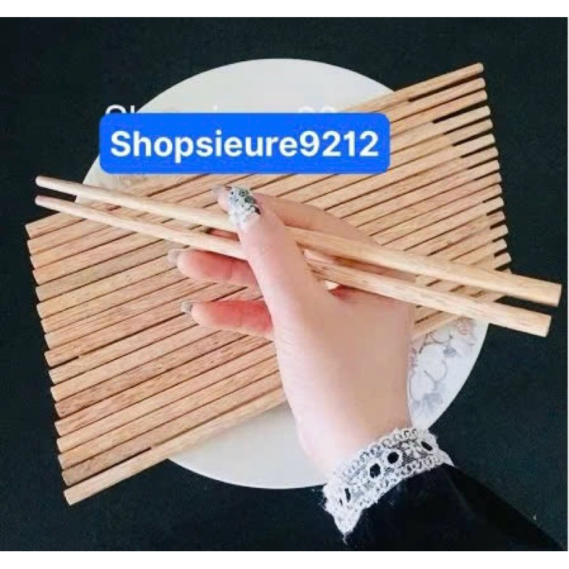đũa gỗ/đũa dừa ăn cơm(10 đôi)siêu đẹp