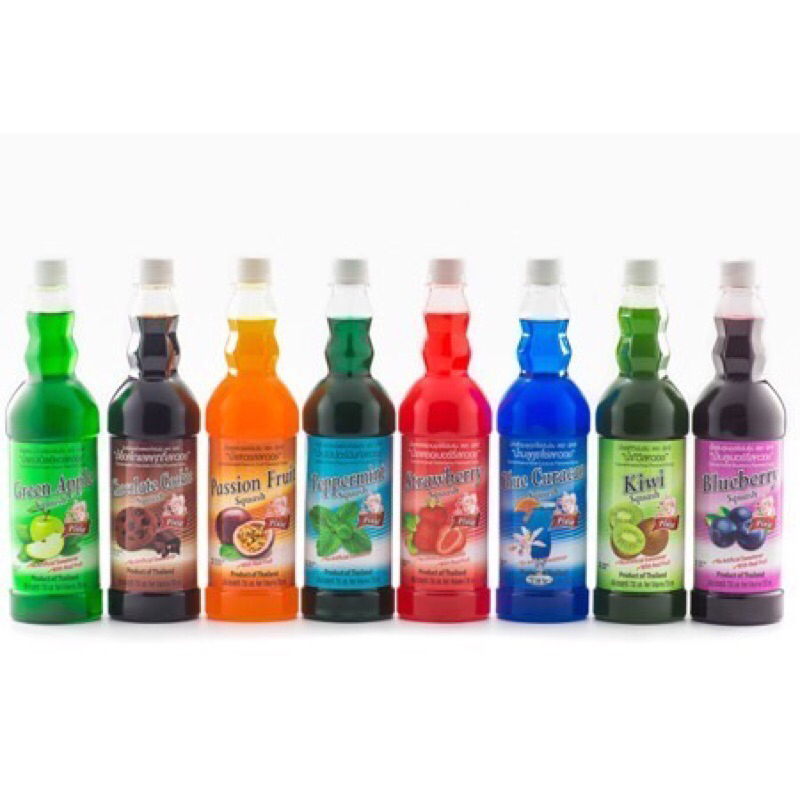 Siro/Syrup Thái Lan Pixie 730ml ( Đào - Dâu - Vải....)--