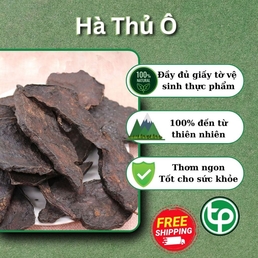 [Hàng Công Ty] Hà thủ ô đỏ đã sơ chế