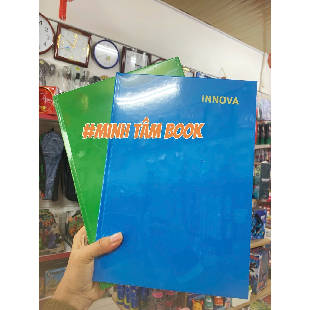 Số Bìa Cứng Innova A4 Hải Tiến 240 Trang Bìa Xanh Đỏ
