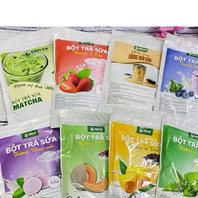 Bột trà sữa pha sẵn BKB 500g các vị