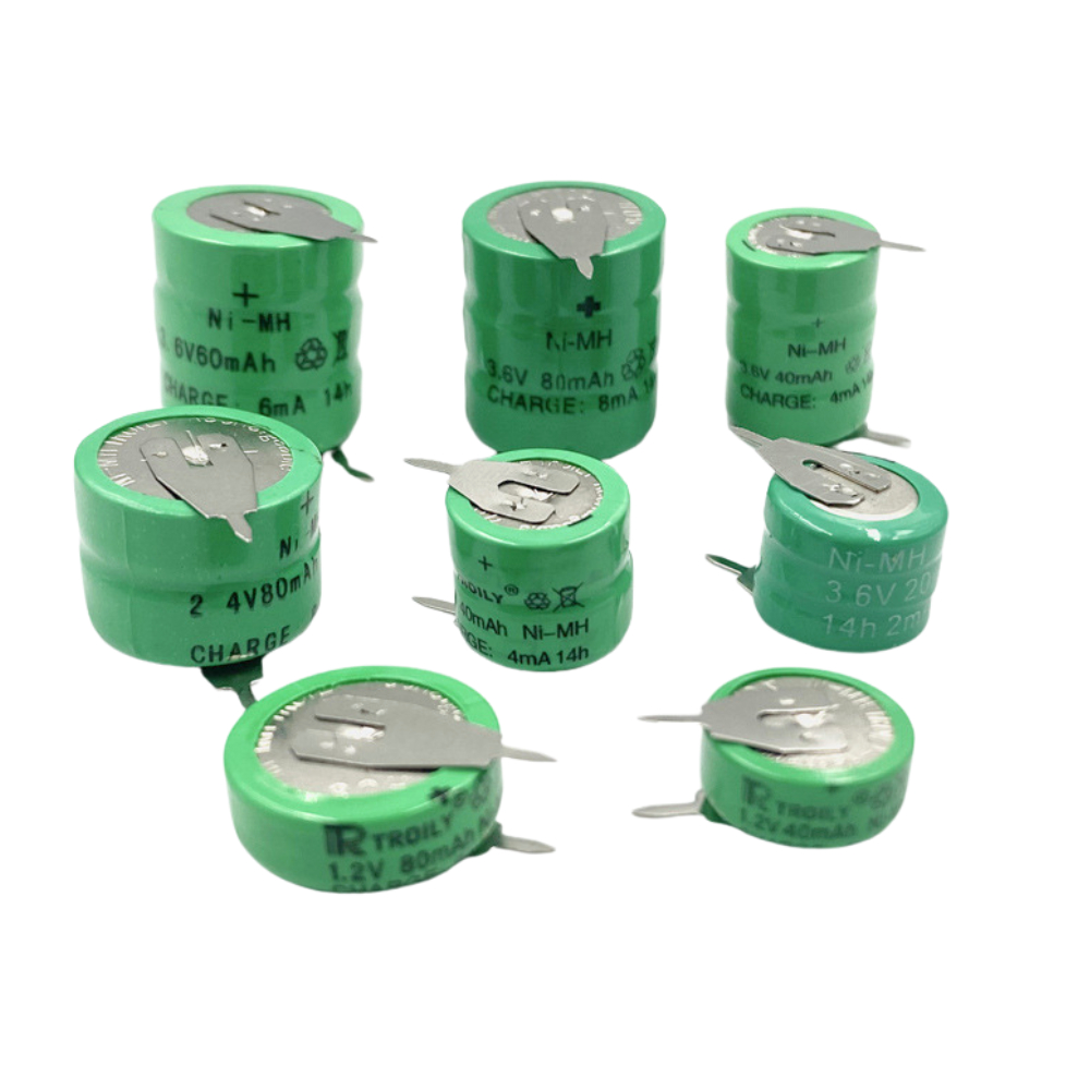 Pin sạc Ni-MH 1.2V / 2.4V / 3.6V 20mAh 40mAh 60mAh 80mAh