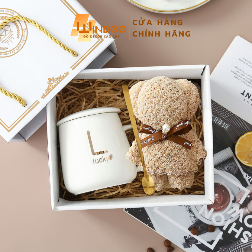 Set quà tặng sinh nhật, quà tặng ly sứ kèm thiệp, combo quà tặng người yêu, bạn gái Windoo WD127