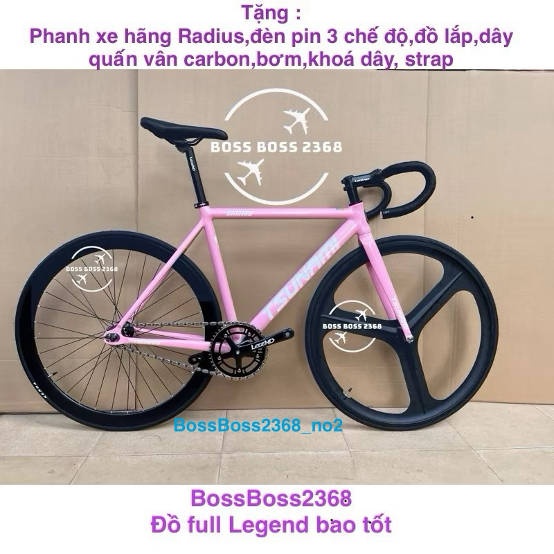 xe fixed gear Tsunami snm100 real full Legend ( tặng nhiều đồ)