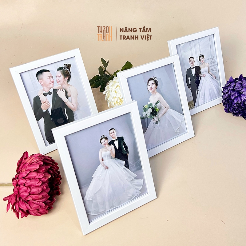 Khung Hình 13x18cm Để Bàn & Treo Tường - Tặng Kèm In Ảnh Theo Yêu Cầu - Khung Ảnh Cưới Thảo Tranh