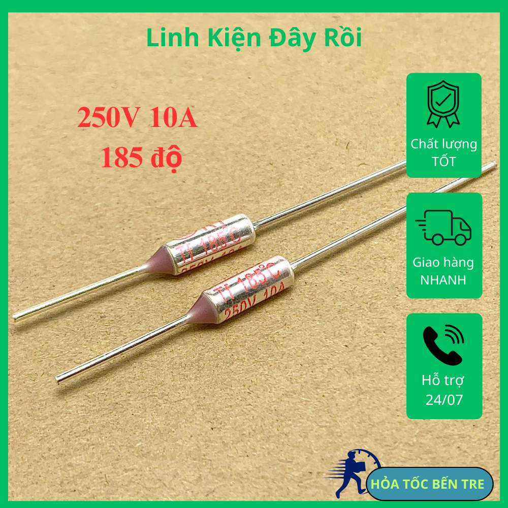 5 cái cầu chì nhiệt RY TF 142 155 169 172 185 192 216 240 độ 250V 10A