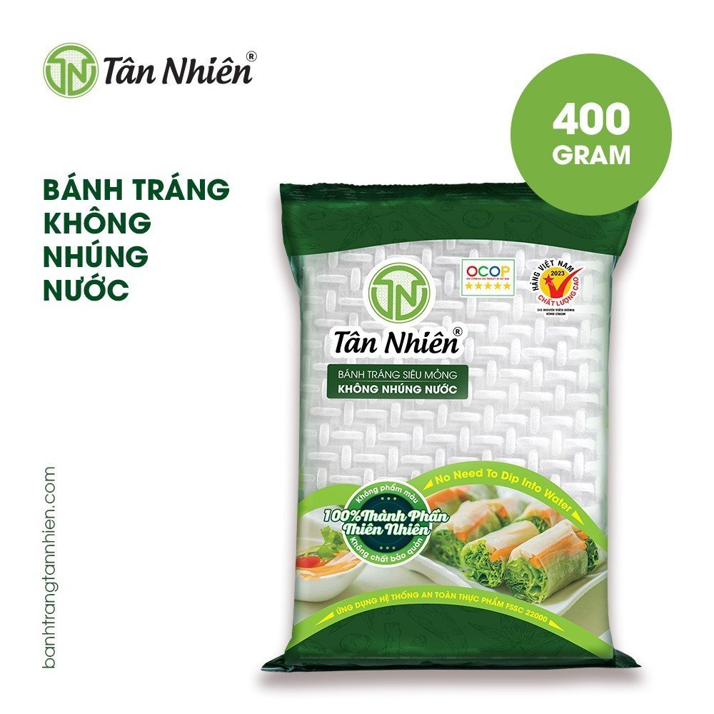 Bánh Tráng Tân Nhiên 400G Bánh Tráng Không Nhúng Nước Siêu Mỏng Đặc Sản Tây Ninh