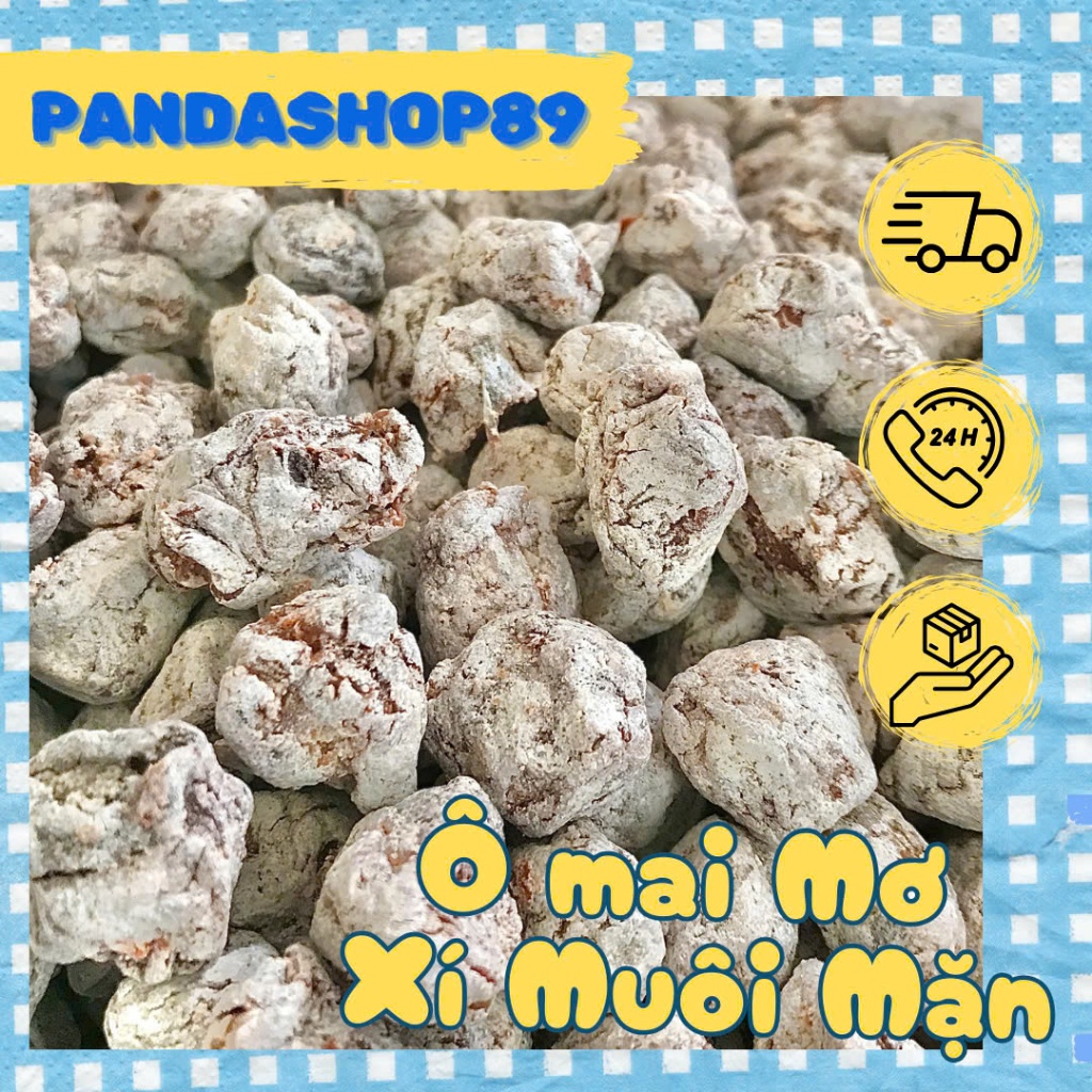 500gr xí muội mơ mặn, omai mơ trắng ăn vặt - pha chế