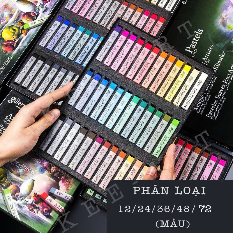 [Kee-art] Phấn Tiên, Phấn Màu Gallery MUNGYO 12/24/36/48/72 màu Hàn Quốc Artists's Soft Pastels dành cho họa sỹ