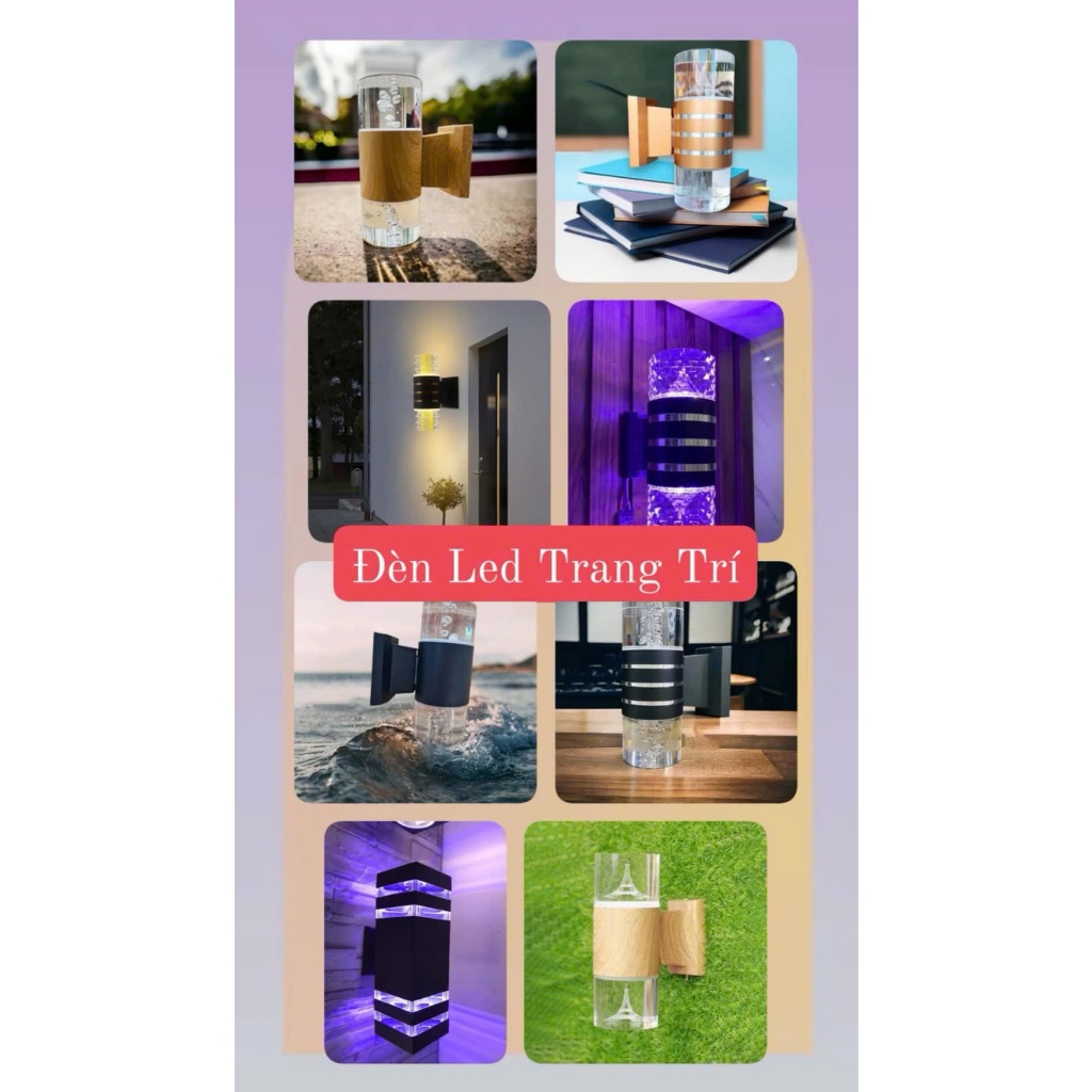 (Bộ 1 đèn đầy đủ) Top 10 Đèn Chày Trụ trang trí Led 3 màu (xanh+ vàng + tím) bán chạy nhất hiện nay