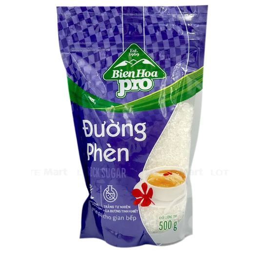 Đường phèn Biên Hòa gói 500gr(nên đặt hỏa tốc, mùa hè dễ chảy đường)
