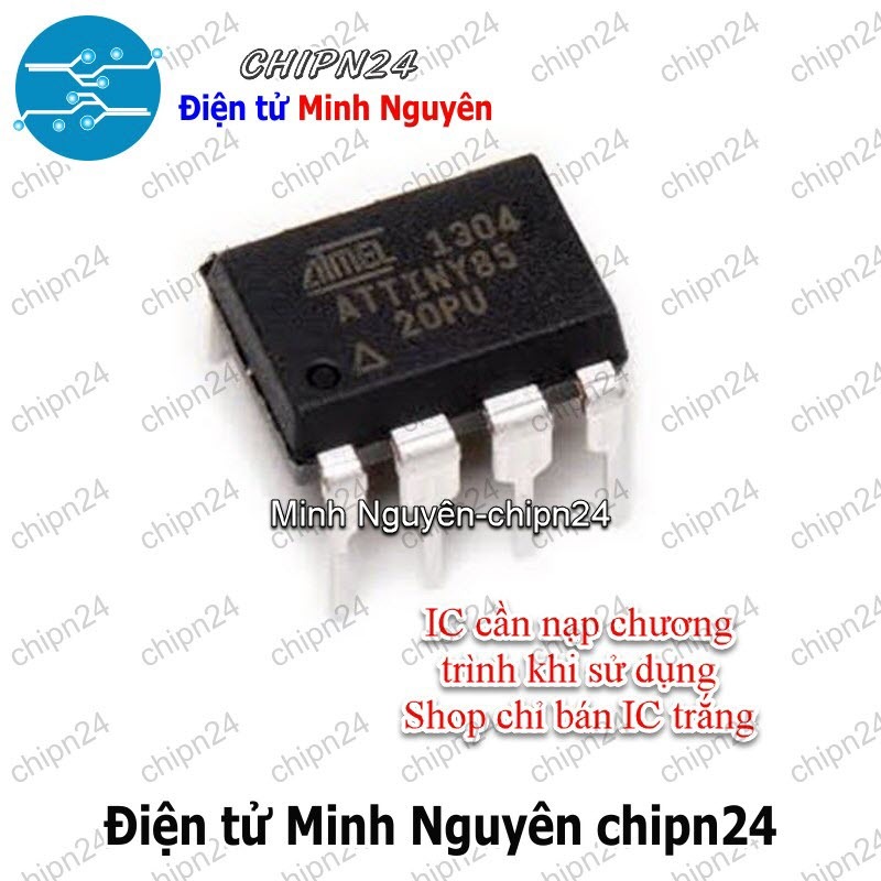 [1 con] (DIP) IC Attiny85 20PU DIP-8