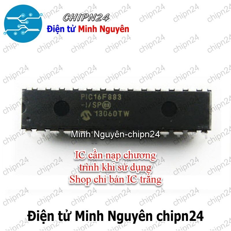 [1 con] (DIP) IC PIC16F883 DIP-28 (PIC 16F883)
