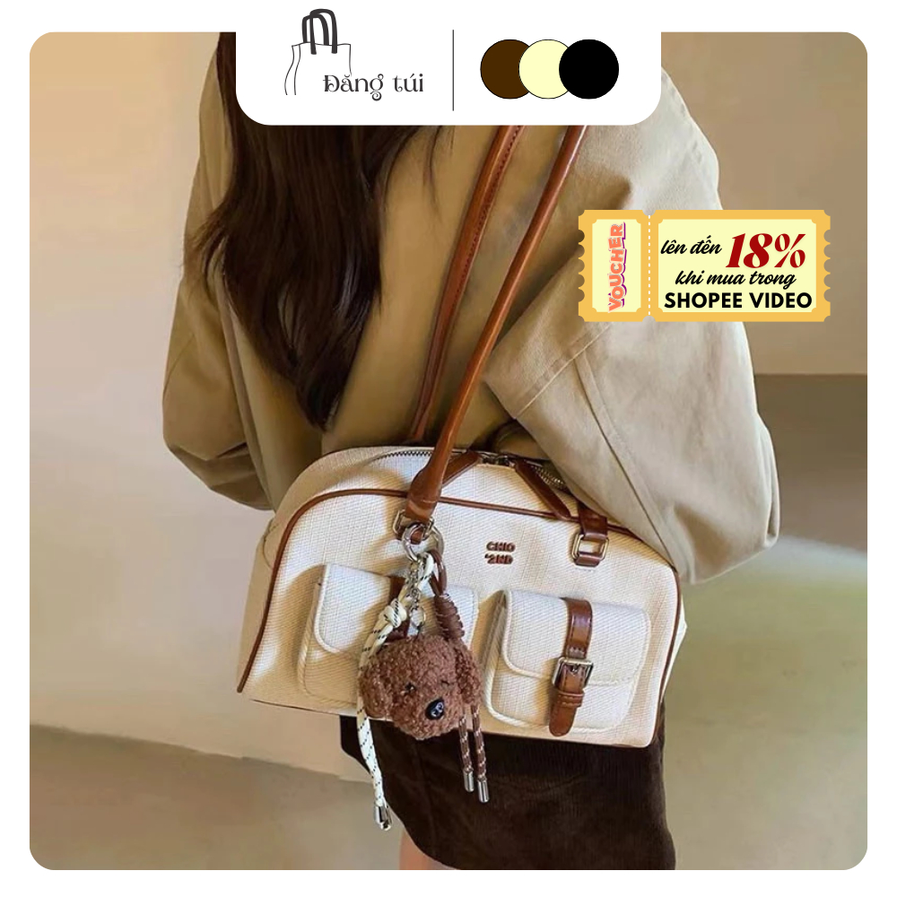 Túi Chio2nd đeo vai dễ thương thiết kế sang chảnh tặng kèm gấu - DK061