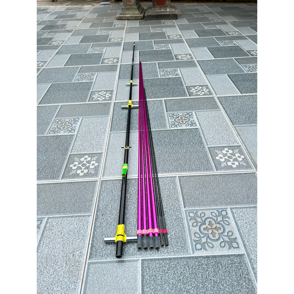 Bộ Khung Diều Mẹ Bồng Con Và đuôi cá( Đã Làm Sẵn) 1m7 2m2 2m5 2m8 nan đen xoắn và nan Tím Víp
