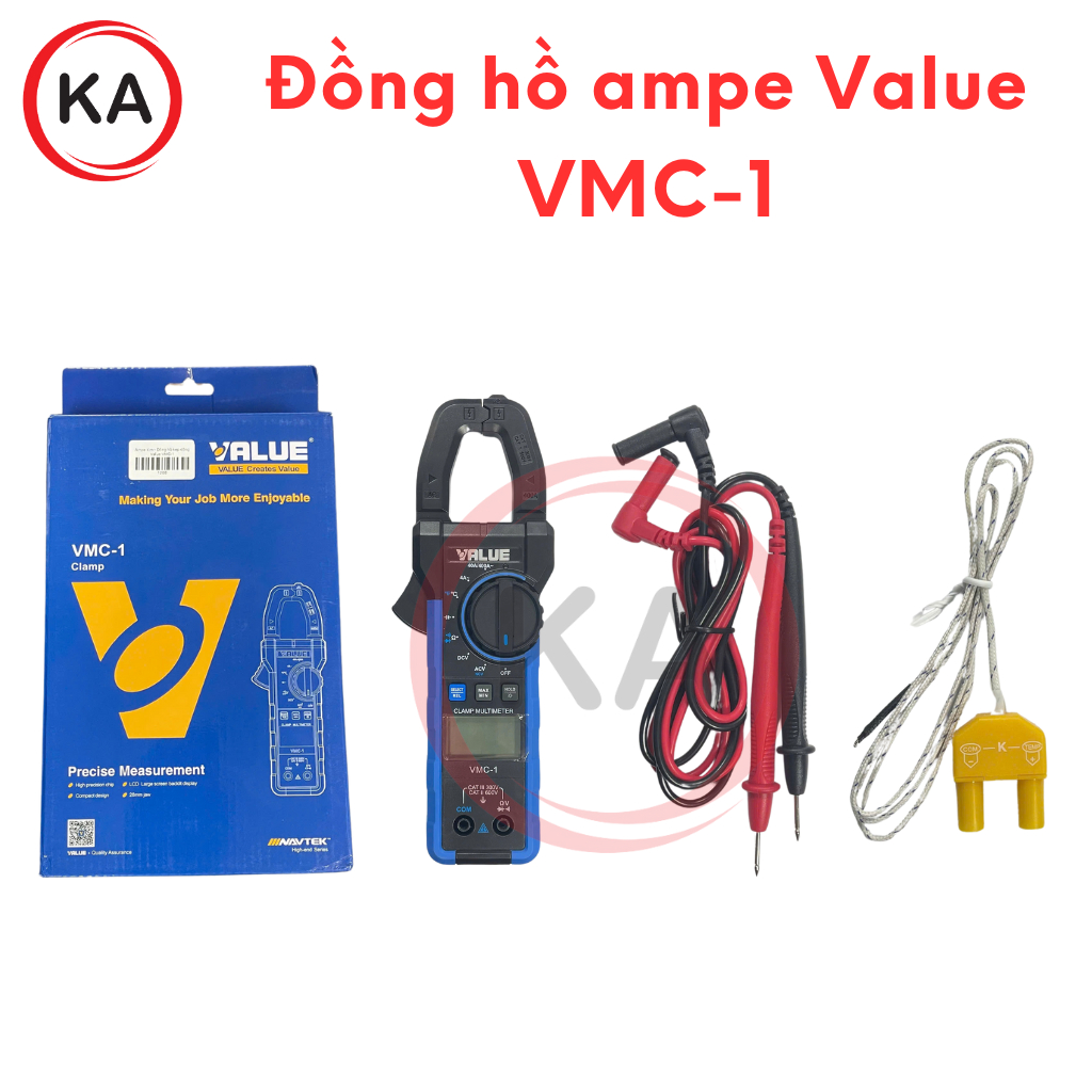 Đồng hồ kẹp dòng ampe Value VMC-1, Đồng hồ điện Value VMC-1