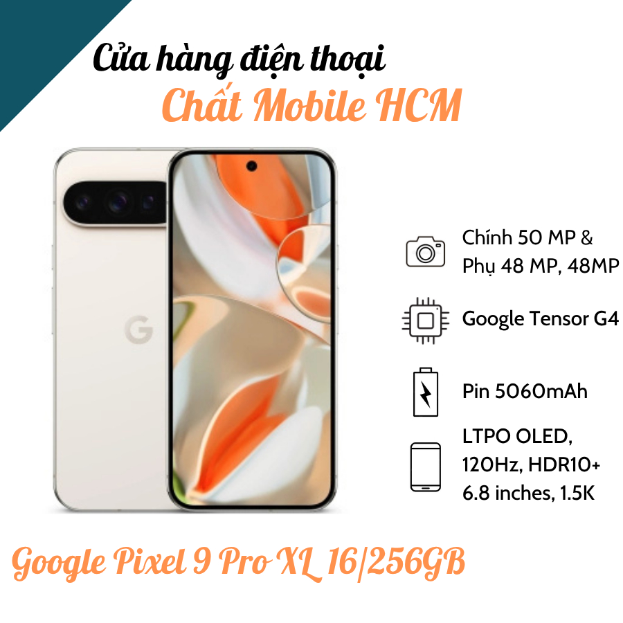 Điện Thoại Google Pixel 9 Pro XL 16/256GB Quốc Tế