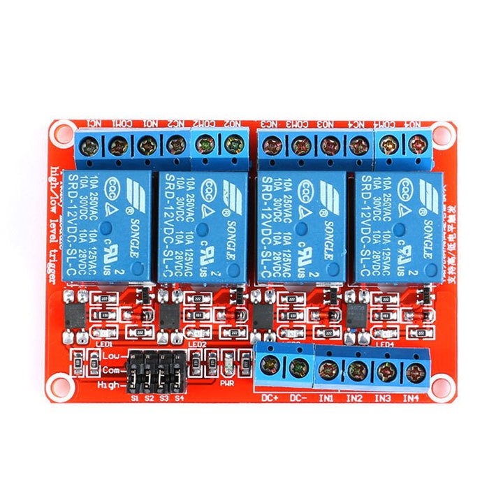 Module Relay 12VDC 4 Kênh H/L