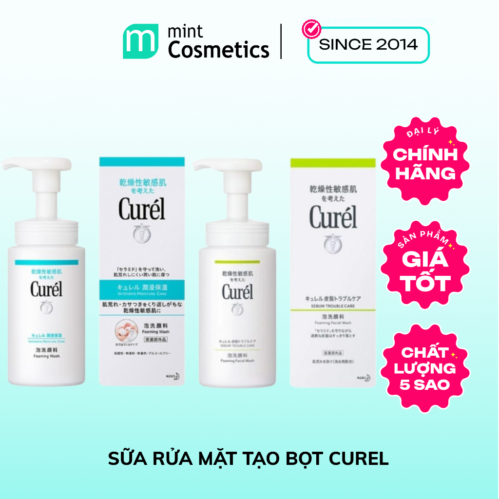 Sữa rửa mặt tạo bọt Curel